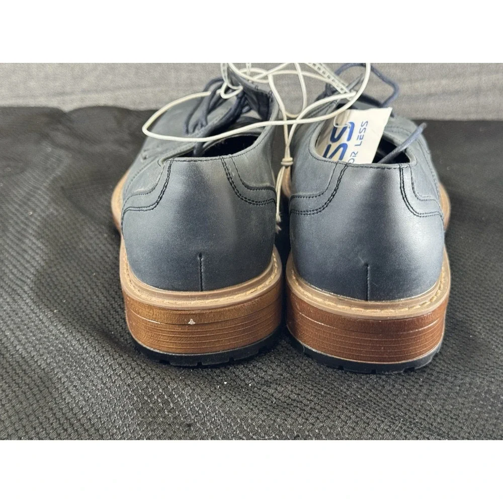 Men's‎ Perry Ellis Oxford Portfolio Dress Shoes~~Size 9.5~~Navy Blue~~ NWT